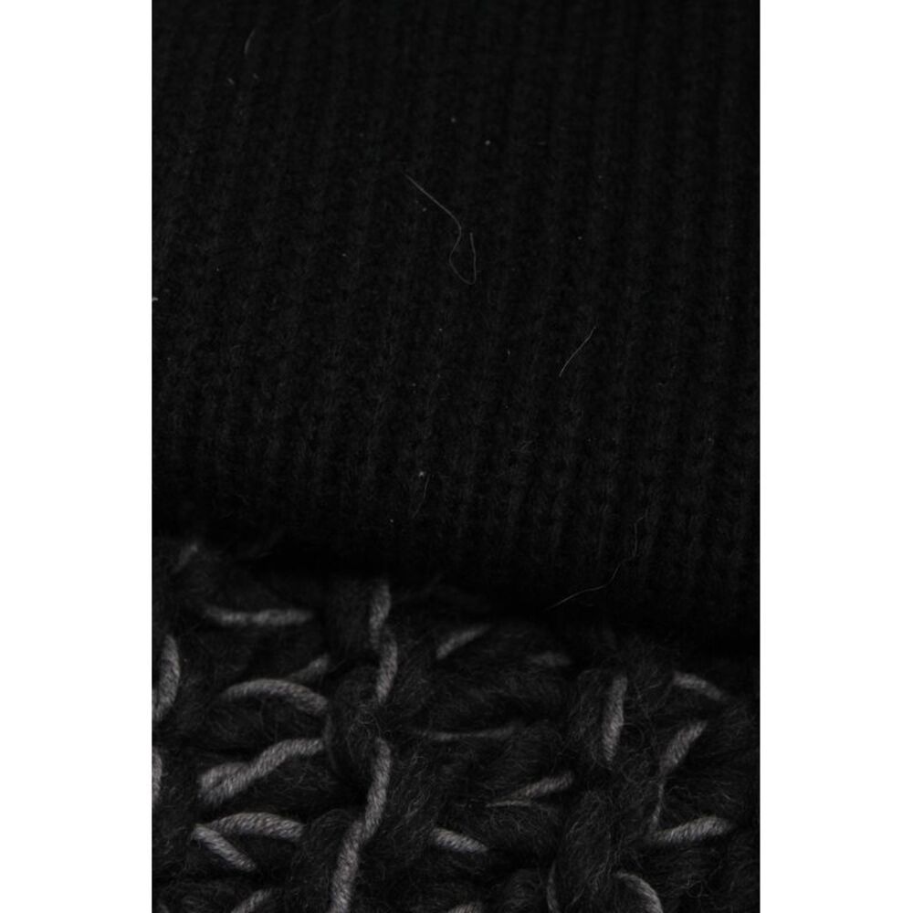 Kate Spade New York Anna Kula Womens Crochet Knit Scarves Black Gray Lot 2 - Picture 2 of 3